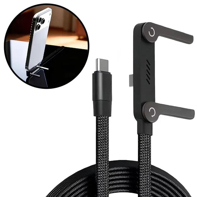 240W Foldable USB-C Charging Stand Cable ⚡📱