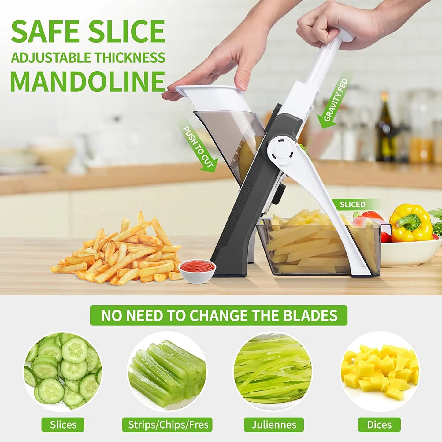 Manual vegetable slicer