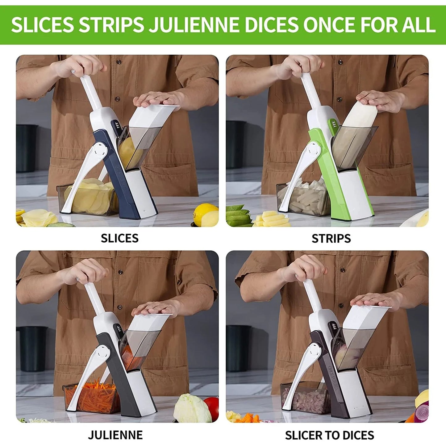 Manual vegetable slicer