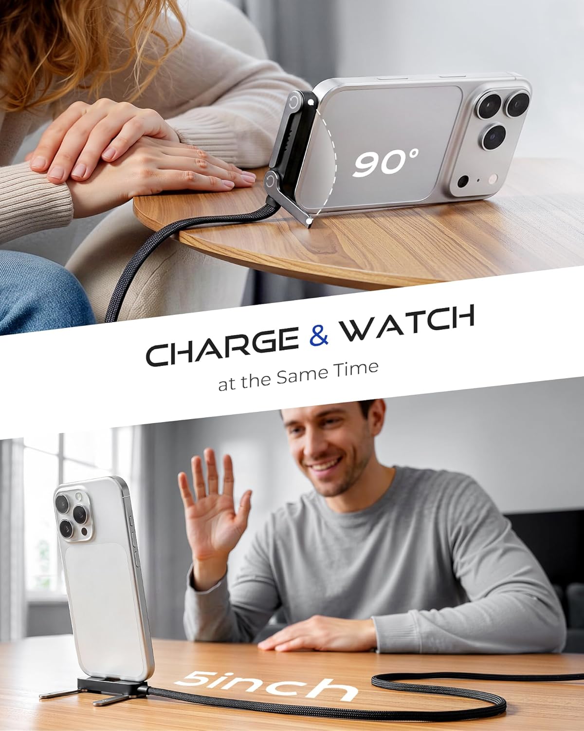 240W Foldable USB-C Charging Stand Cable ⚡📱